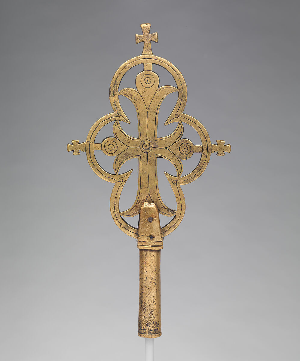 Processional Cross, Northern Highlands region artist, Bronze, Northern Highlands region 