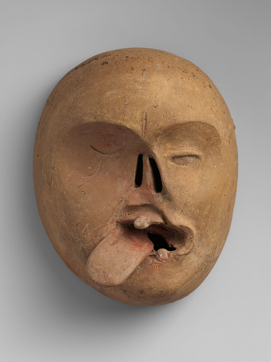 Twisted Face Mask, Ceramic, pigment, Veracruz 