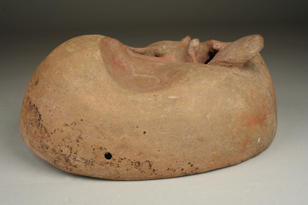 Twisted Face Mask, Ceramic, pigment, Veracruz