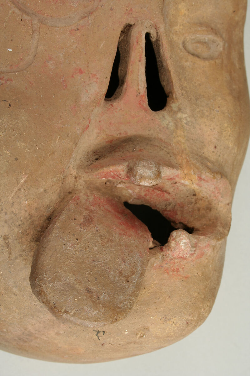 Twisted Face Mask, Ceramic, pigment, Veracruz
