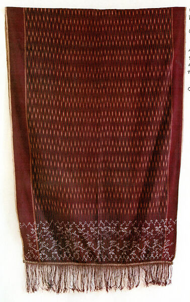 Ragi Matutua Manik Manik, Cotton, beads, Karo Batak people 