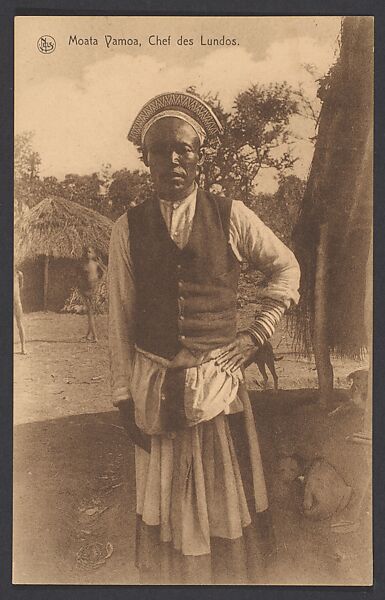 Moata Vamoa, a chief of the Lunda, Postcard 