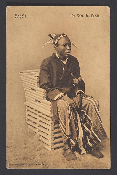 A chief of the Lunda, Postcard 