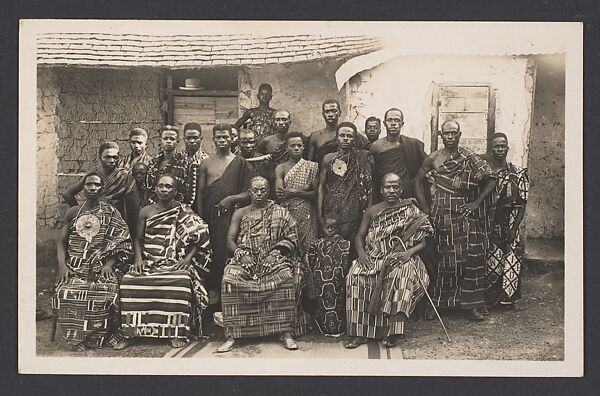 His Highness Boua Kouassi, king of the Anyi, Postcard 