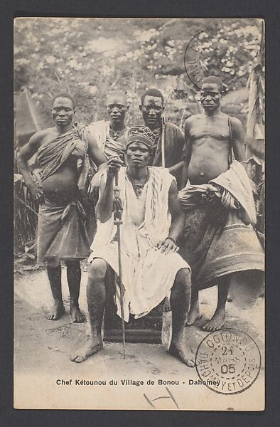 Chief Kétounou of Bonou Village, Postcard 