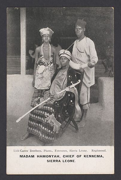 Madam Hamonyah, chief of Kennema, Postcard 