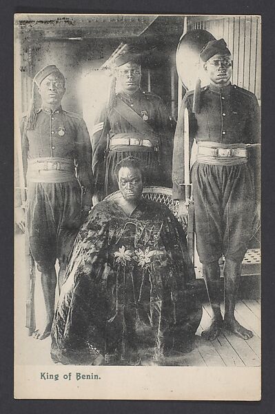 King of Benin (Oba Ovonrramwen Nogbaisi, r. 1888–1914), Postcard 