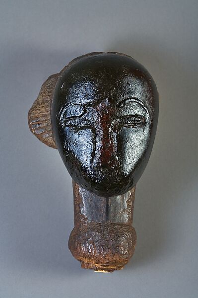 Sculptural Element from a Reliquary Ensemble: Head, Wood, Fang peoples 
