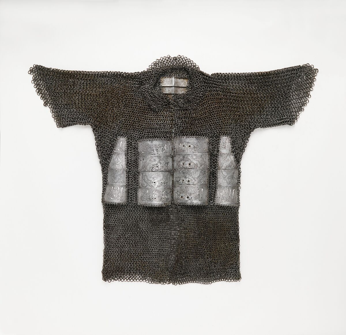 Shirt of Mail and Plate, Steel, iron, silver, Turkey, possibly Istanbul
