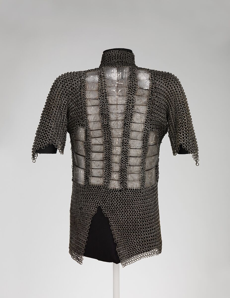 Shirt of Mail and Plate, Steel, iron, silver, Turkey, possibly Istanbul
