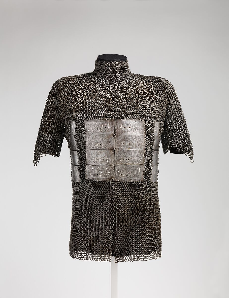 Shirt of Mail and Plate, Steel, iron, silver, Turkey, possibly Istanbul 