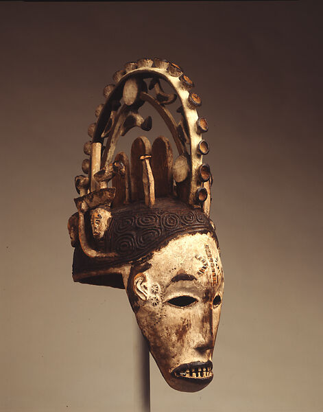 Maiden Mask, Wood, pigment, Igbo peoples 