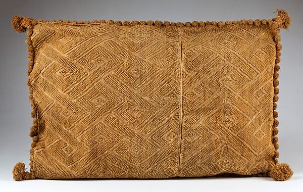 Luxury Cloth: Cushion Cover, Raffia, Kongo peoples; Kongo Kingdom