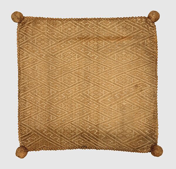 Luxury Cloth: Cushion Cover, Raffia, Kongo peoples; Kongo Kingdom
