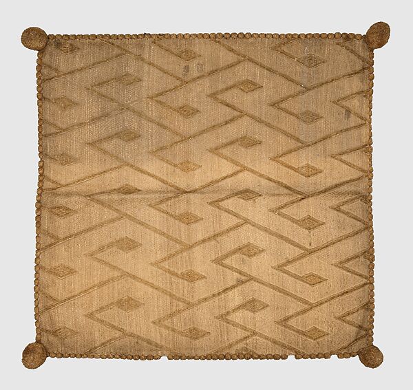 Luxury Cloth: Cushion Cover, Raffia, Kongo peoples; Kongo Kingdom