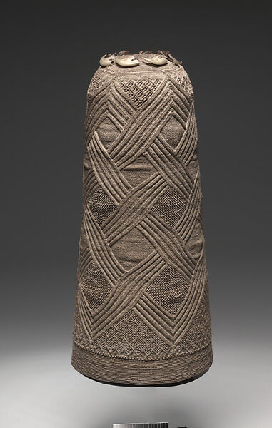 Prestige Cap (Mpu), Raffia or pineapple fiber, leopard claws, Kongo peoples