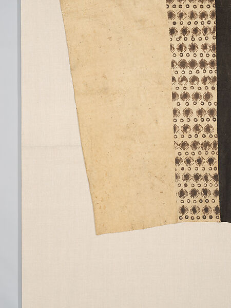 Chief's nogi (wrapper), Mangbetu artist, Bark cloth (Ficus natalensis or Ficus platyphylla), dye, Mangbetu peoples