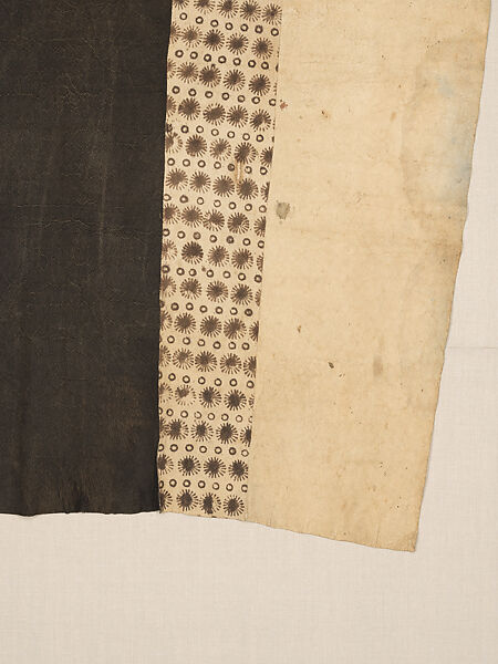 Chief's nogi (wrapper), Mangbetu artist, Bark cloth (Ficus natalensis or Ficus platyphylla), dye, Mangbetu peoples