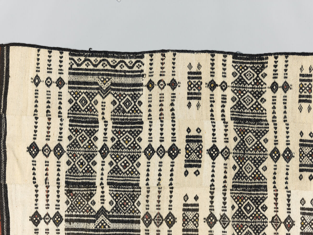 Aṣọ òkè ìró (woman's wrapper), Yoruba artist, Cotton, silk, dye, Yoruba peoples