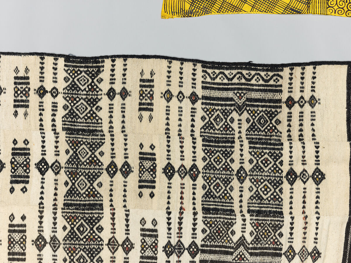 Aṣọ òkè ìró (woman's wrapper), Yoruba artist, Cotton, silk, dye, Yoruba peoples