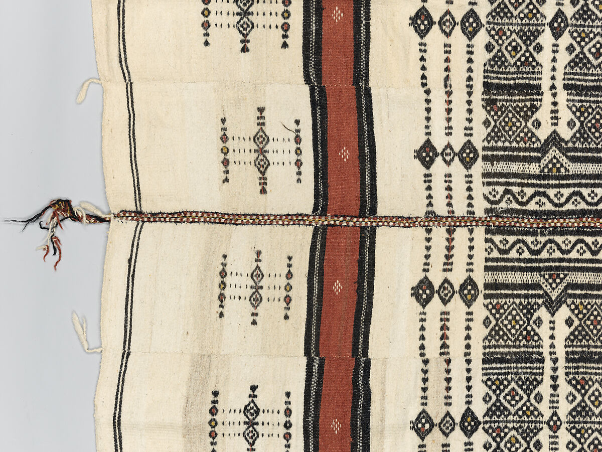 Aṣọ òkè ìró (woman's wrapper), Yoruba artist, Cotton, silk, dye, Yoruba peoples