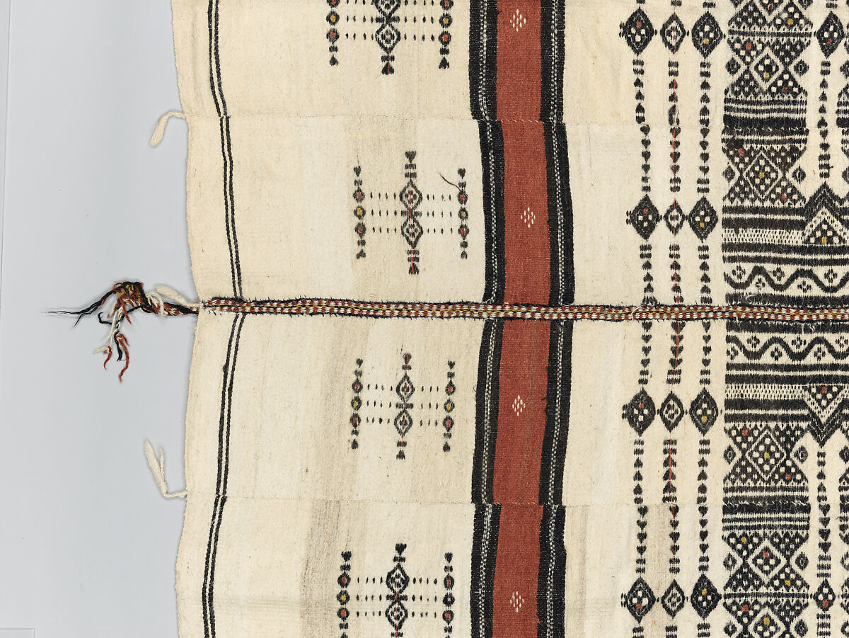 Aṣọ òkè ìró (woman's wrapper), Yoruba artist, Cotton, silk, dye, Yoruba peoples