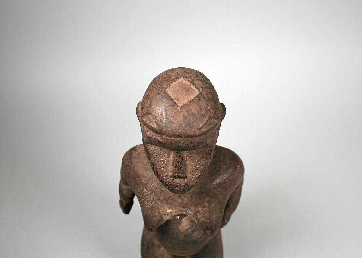 Figure: Female (Neganou), Wood, sacrificial materials, eggshells, Bidjogo peoples