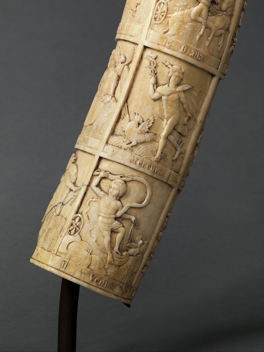 Tusk with Figurative Relief, Vili-Kongo artist(s), Ivory, Vili-Kongo peoples