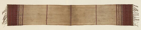 Man's shoulder cloth (Salendang), Cotton, Minangkabau people 
