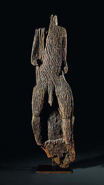 Standing Male Figure Identified as Chief N'Ko, Wood, Mbembe peoples 