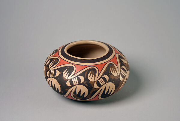 Jar, Fannie Nampeyo (Native American, Hopi-Tewa, 1900–1987), Ceramic, paint, Hopi