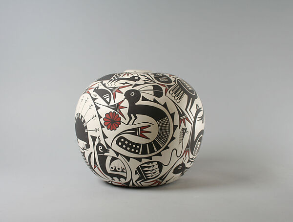 Seed Jar, Barbara Cerno (Native American, Acoma Pueblo, born 1951), Ceramic, paint, Acoma Pueblo