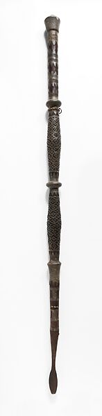 Prestige Staff of Henrique III, Wood, metal, Kongo peoples; Kongo Kingdom