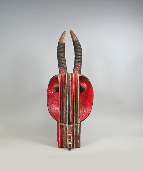 Goli Mask (Goli Glin), Wood, fibers, paint, Baule peoples