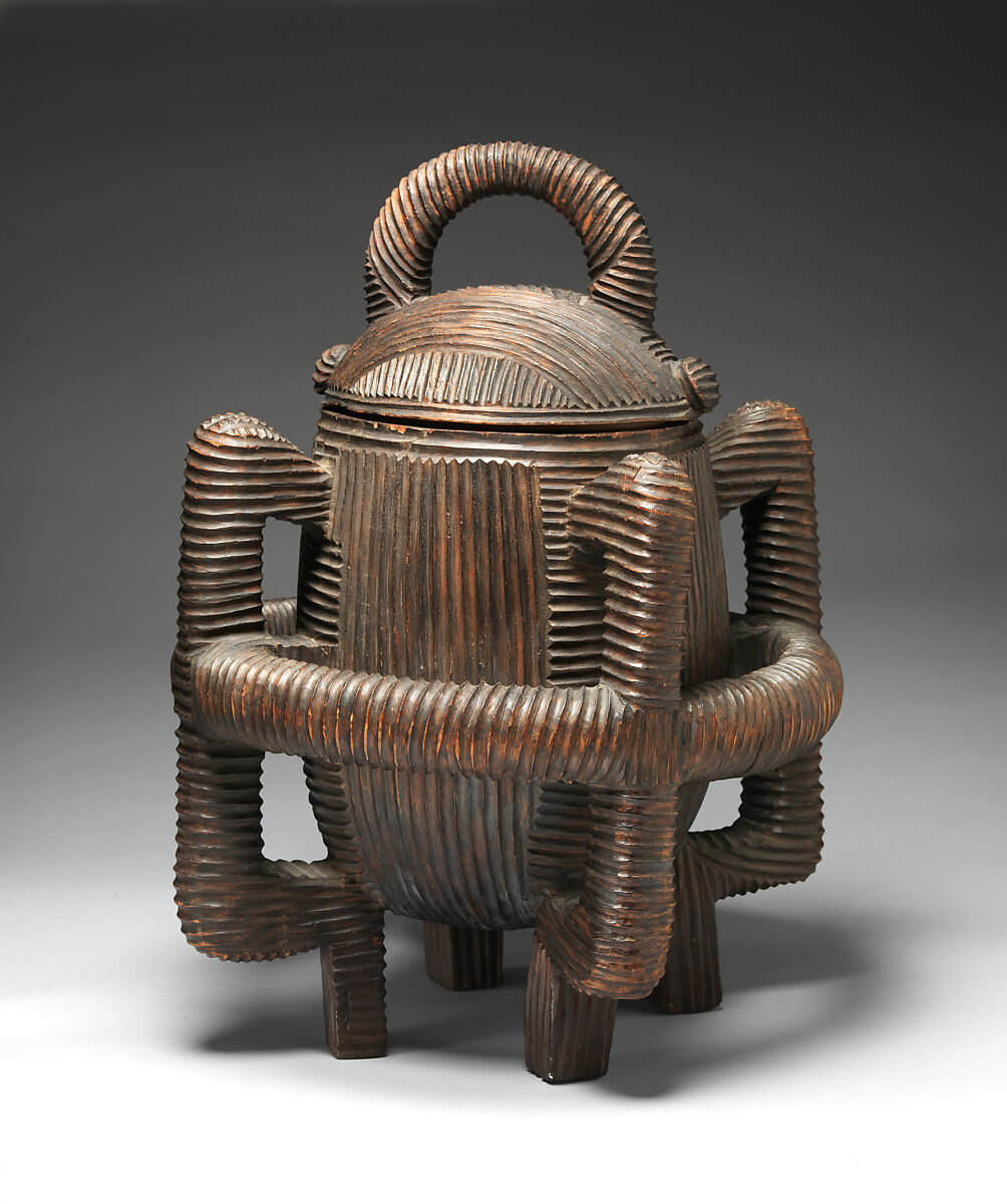 Lidded prestige vessel, Circle of "Unobadula" (active mid–late 19th century, KwaZulu-Natal, South Africa), Wood