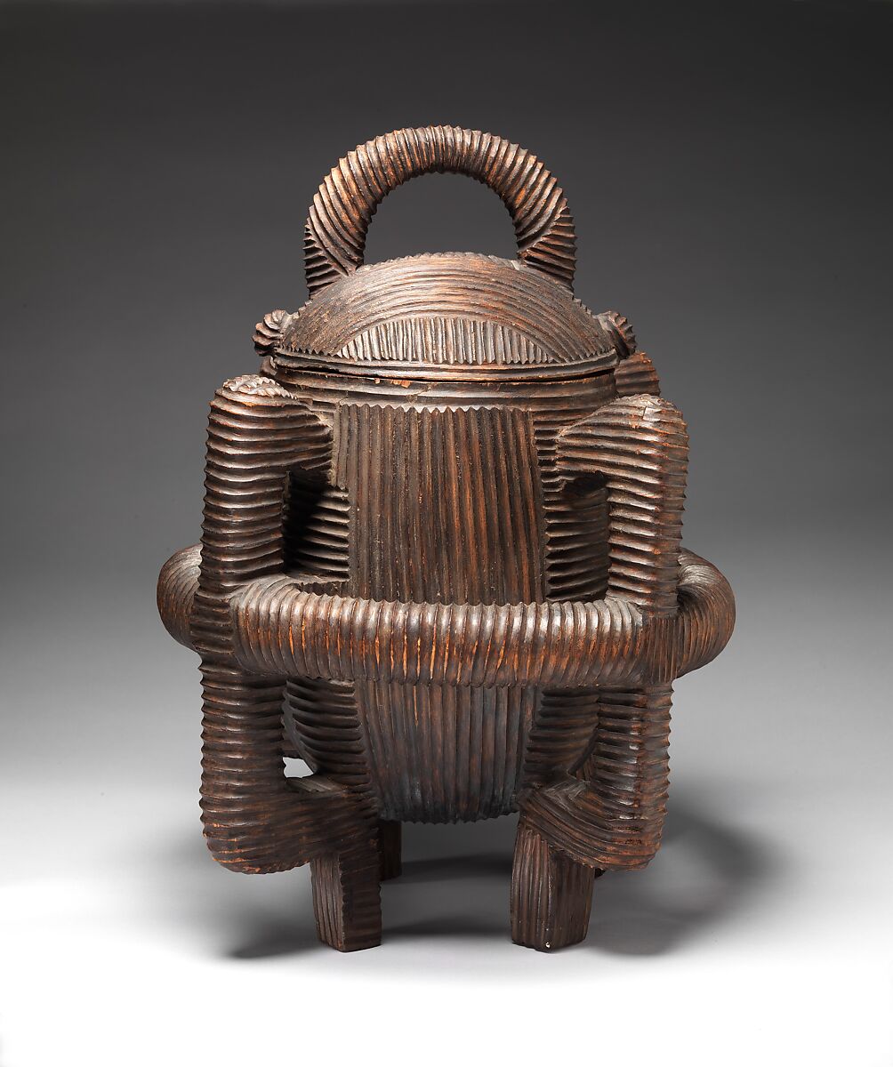 Lidded prestige vessel, Circle of "Unobadula" (active mid–late 19th century, KwaZulu-Natal, South Africa), Wood