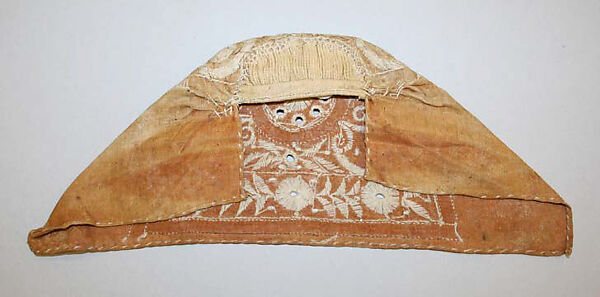 Mourning coif, linen, African