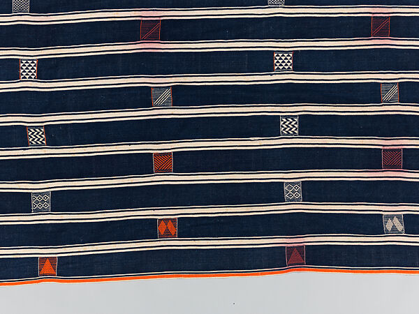 Man's prestige wrapper, Baule or Dyula artists, Cotton, Baule peoples