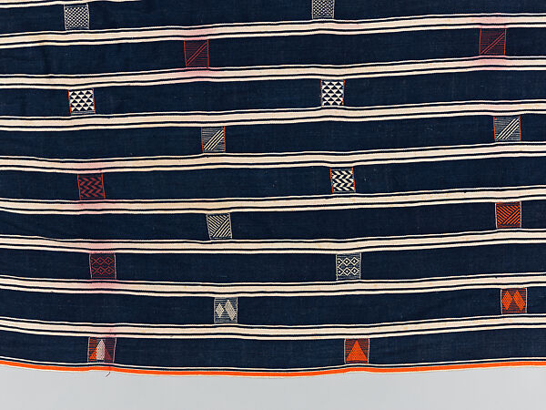 Man's prestige wrapper, Baule or Dyula artists, Cotton, Baule peoples