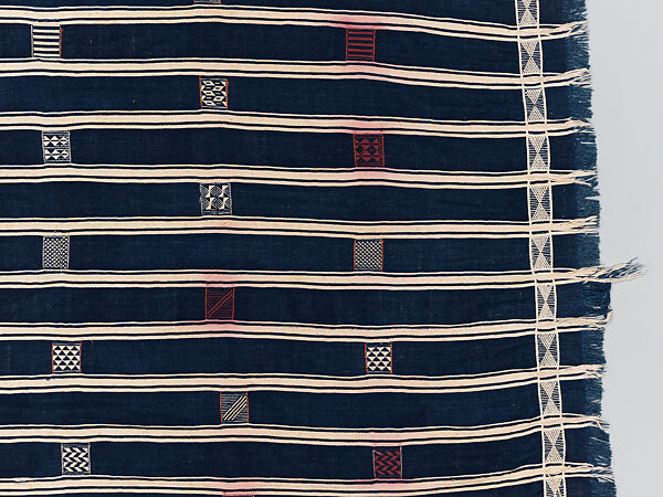 Man's prestige wrapper, Baule or Dyula artists, Cotton, Baule peoples