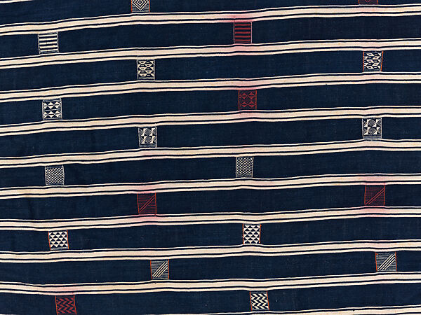 Man's prestige wrapper, Baule or Dyula artists, Cotton, Baule peoples