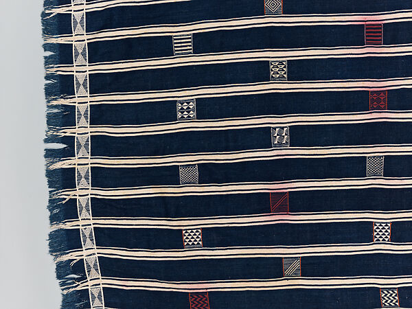 Man's prestige wrapper, Baule or Dyula artists, Cotton, Baule peoples