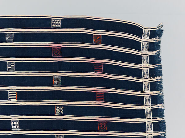 Man's prestige wrapper, Baule or Dyula artists, Cotton, Baule peoples