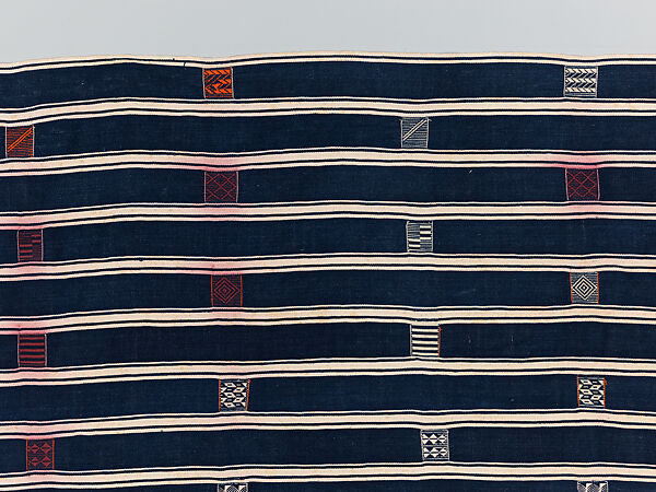 Man's prestige wrapper, Baule or Dyula artists, Cotton, Baule peoples