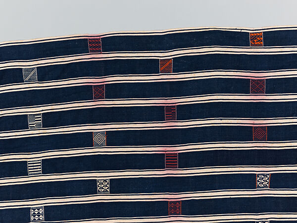 Man's prestige wrapper, Baule or Dyula artists, Cotton, Baule peoples