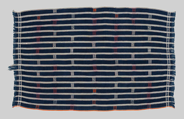 Man's prestige wrapper, Baule or Dyula artists, Cotton, Baule peoples