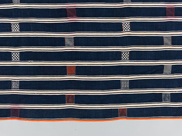 Man's prestige wrapper, Baule or Dyula artists, Cotton, Baule peoples