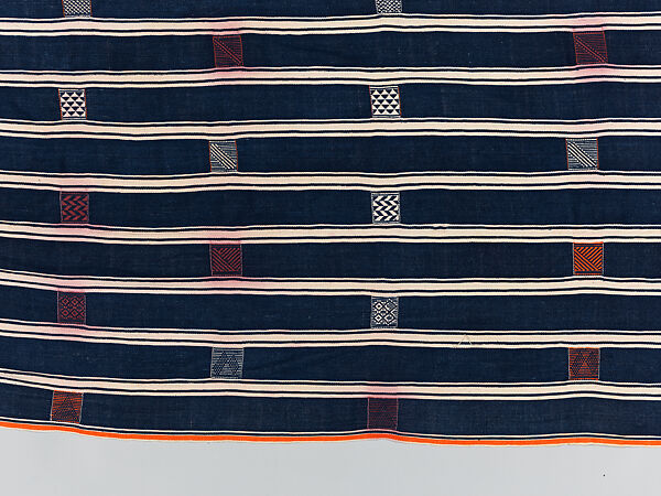 Man's prestige wrapper, Baule or Dyula artists, Cotton, Baule peoples