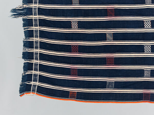 Man's prestige wrapper, Baule or Dyula artists, Cotton, Baule peoples