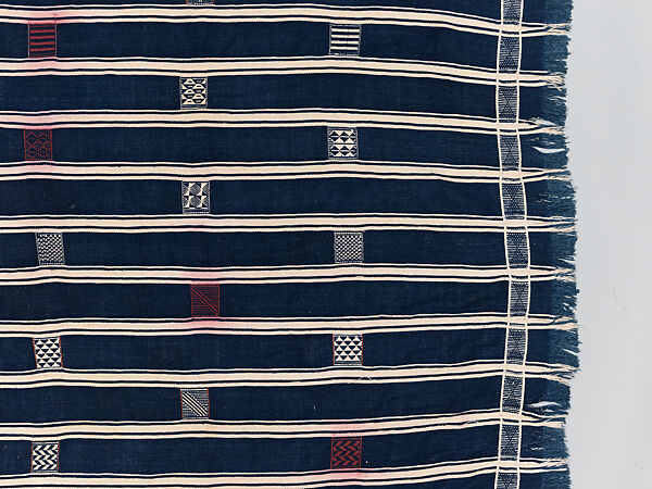 Man's prestige wrapper, Baule or Dyula artists, Cotton, Baule peoples